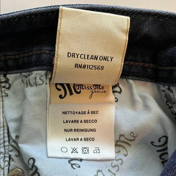 Miss Me Rivet Studded Pockets Low Rise Bootcut Size 28 - Picture 11 of 16